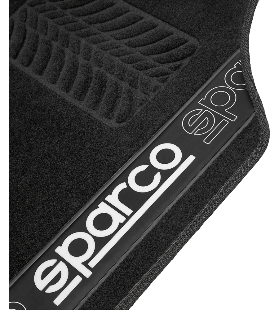 SET 4 TAPPETINI NERI PER AUTO SPARCO IN MOQUETTE